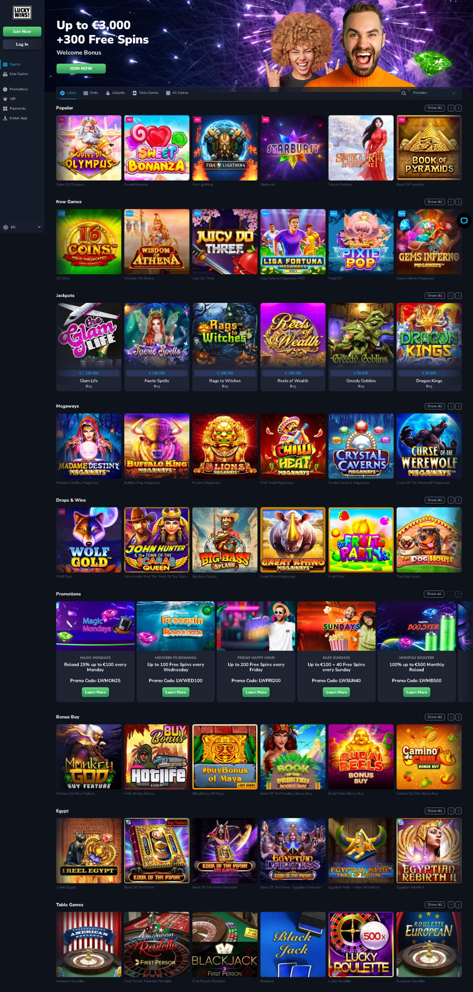 LuckyWins Casino